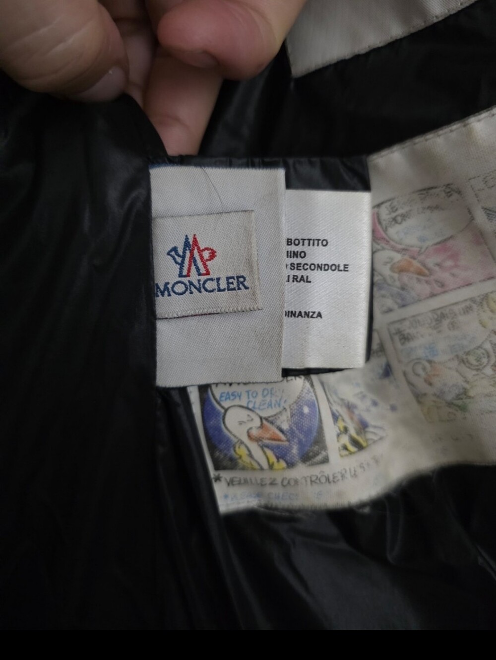 MONCLER BADY GLOSSY Black Quilted Puffer Jacket Luxury 2 Vintage Y2K Ski Snow - Picture 5 of 16